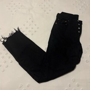 Levi's Black Ankle Jeans for Women